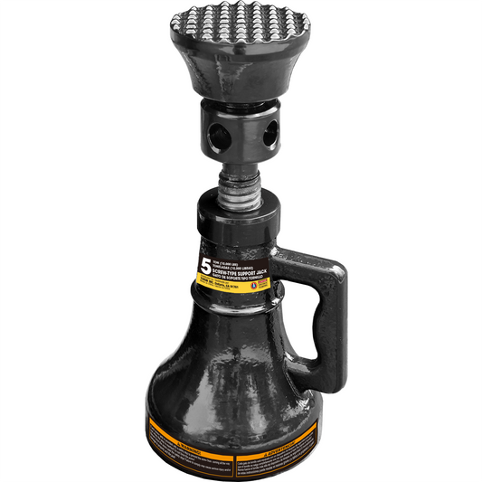 BLACK JACK 5 Ton 10000 LBs Professional Car Support Screw Jack for House Construction Bridge Stabilization Black