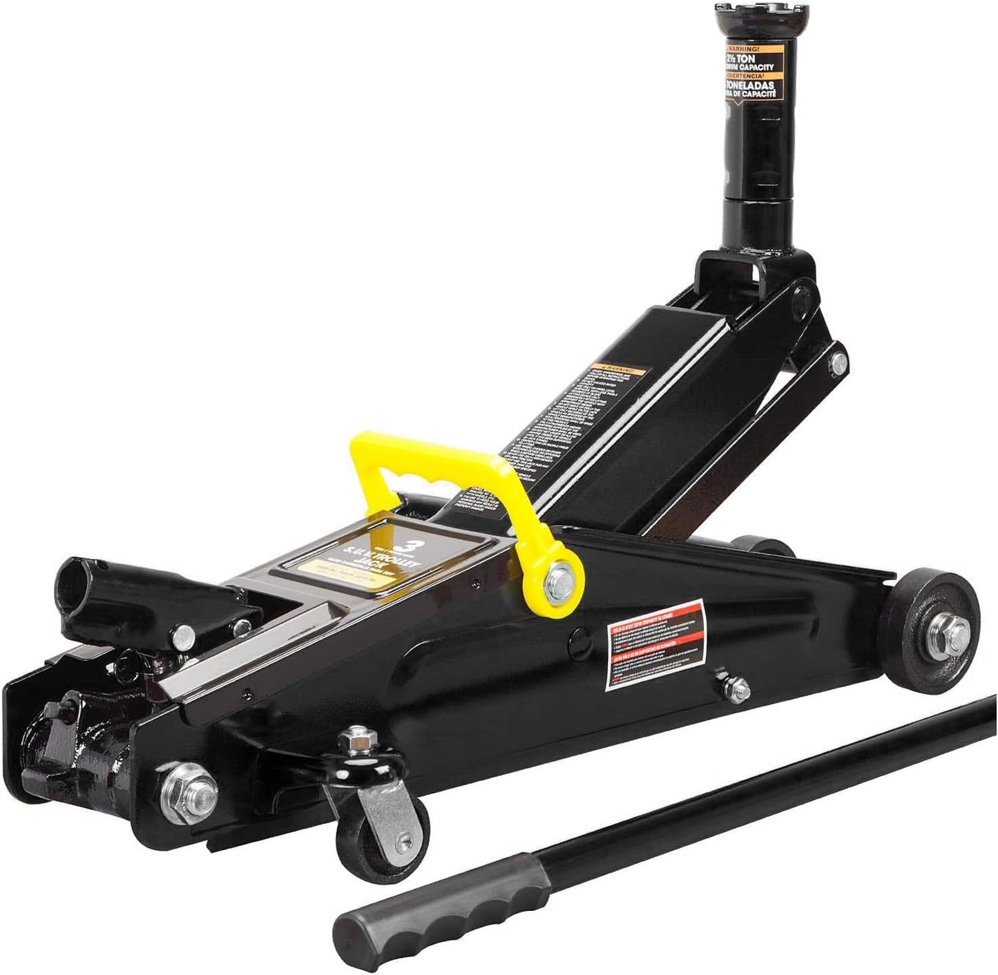 BLACK JACK 3 Ton Hydraulic Trolley Service/Floor Jack with Extra Saddle, Fits for SUVs and Extended Height Trucks