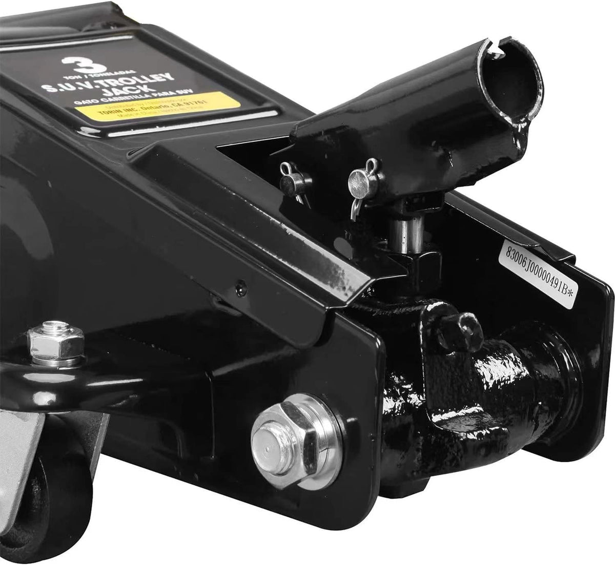 BLACK JACK 3 Ton Hydraulic Trolley Service/Floor Jack with Extra Saddle, Fits for SUVs and Extended Height Trucks