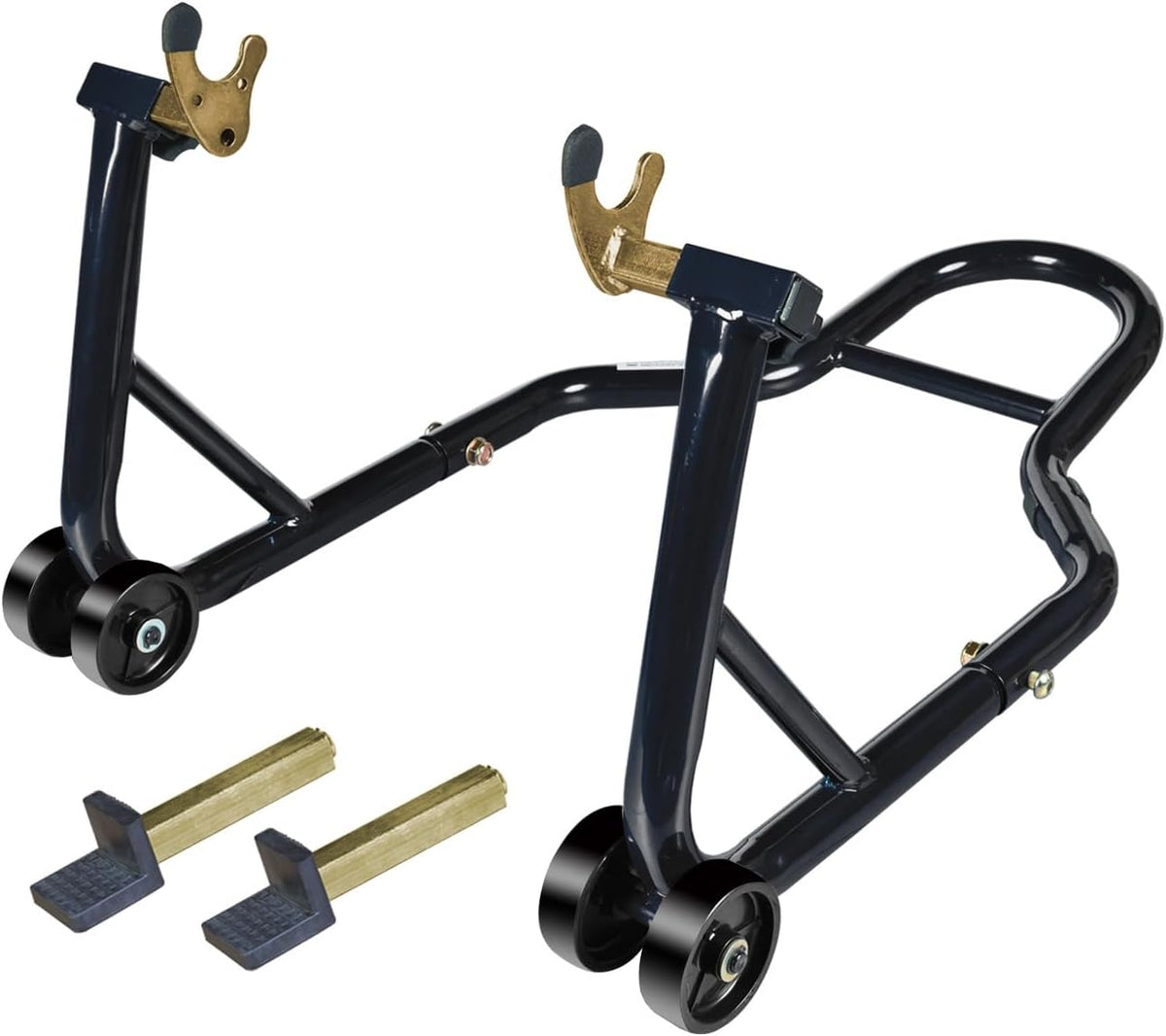 BLACK JACK Motorcycle Stand Rear Combo Wheel Lift Stand, 500Lbs Capacity,Swingarm Spool Paddock Stand for Sport Bike,Fit for Yamaha, for Honda, Suitable for Kawasaki, Black