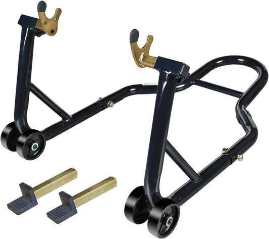 BLACK JACK Motorcycle Stand Rear Combo Wheel Lift Stand, 500Lbs Capacity,Swingarm Spool Paddock Stand for Sport Bike,Fit for Yamaha, for Honda, Suitable for Kawasaki, Black