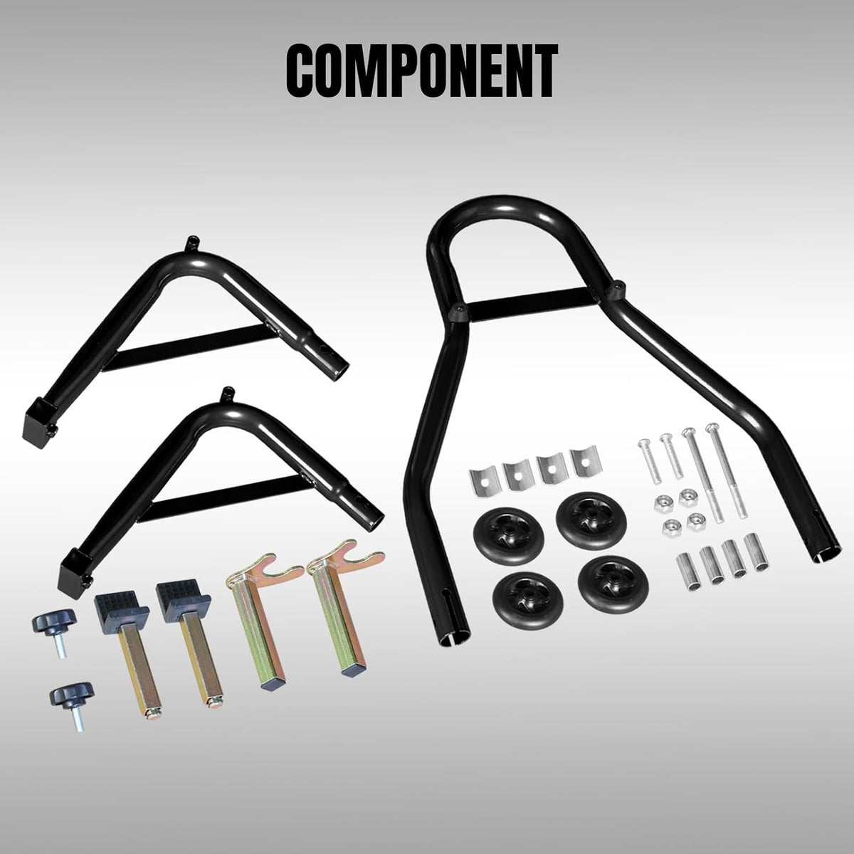 BLACK JACK Motorcycle Stand Rear Combo Wheel Lift Stand, 500Lbs Capacity,Swingarm Spool Paddock Stand for Sport Bike,Fit for Yamaha, for Honda, Suitable for Kawasaki, Black